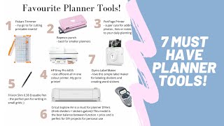 7 Must Have Planner Tools!
