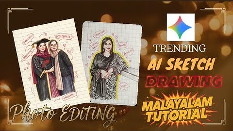 AI Sketch Drawing Photo Editing Prompts| Google Gemini Trending Photo Editing| Notebook drawing #ai