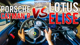 Porsche Cayman R vs Lotus Elise Head-to-Head | Best Mid-Engine Driver’s Car