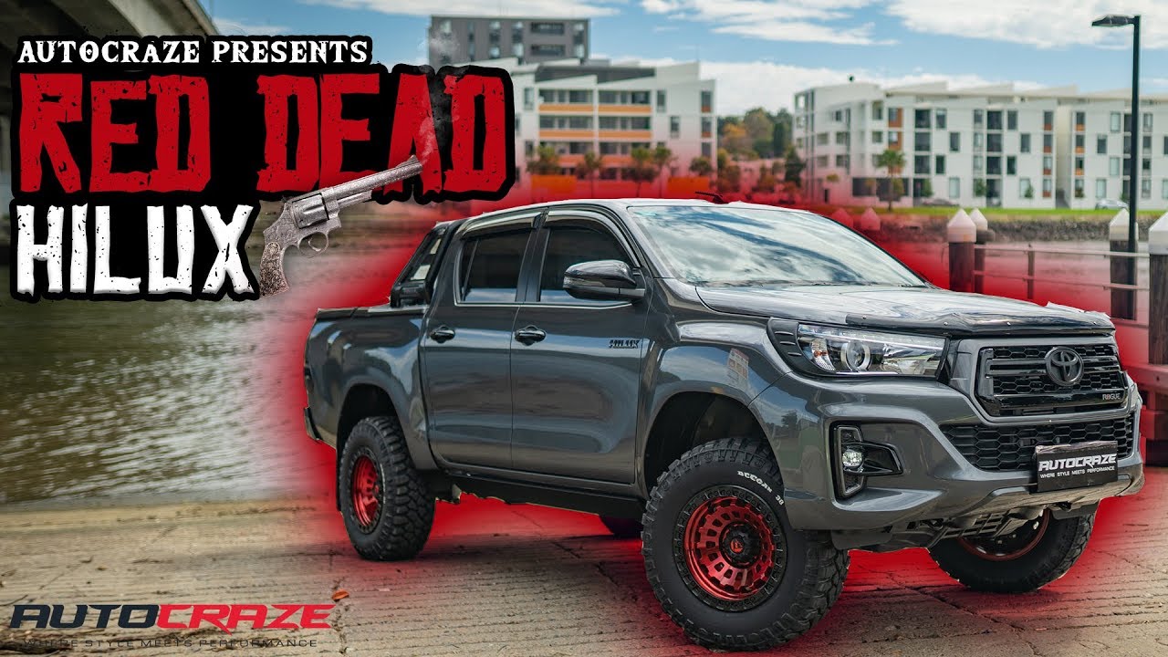 Brand New 2019 Red Dead Hilux Toyota Hilux Fuel Zephyr Wheels