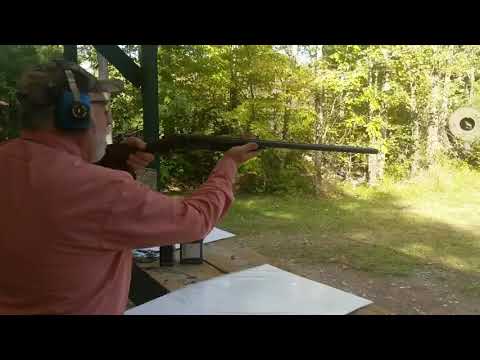 A&A shooting side by side Ithaca shotgun
