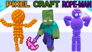 PIXEL RUSH vs CRAFT RUNNER vs ROPE-MAN RUN screenshot 1