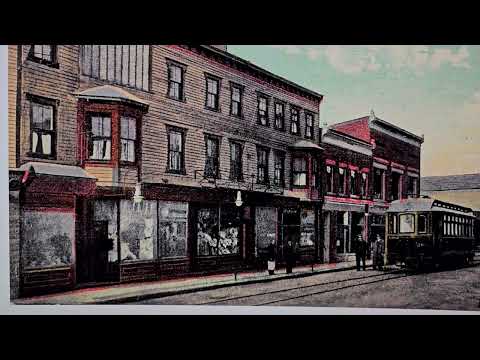 ca 1913 BOONTON, NEW JERSEY - MAIN STREET , STREETCAR