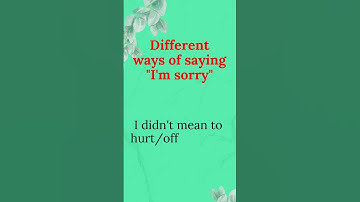 Different ways of saying "I