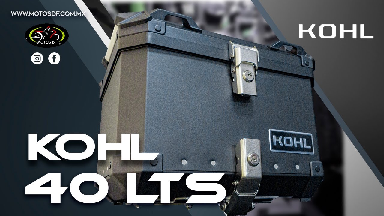 Top Case Kohl 40 lts Aluminio - YouTube