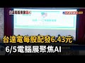 台達電每股配發6.43元 6/5電腦展聚焦AI－民視台語新聞