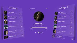 Create Music player with playlist using HTML CSS & JavaScript | #devideas screenshot 2