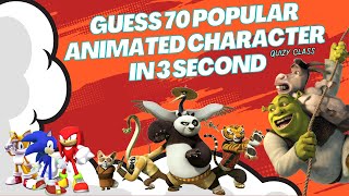 Guess the Popular Animated Character | Guess the Silhouette | 70 type | Quizy Class | 2025