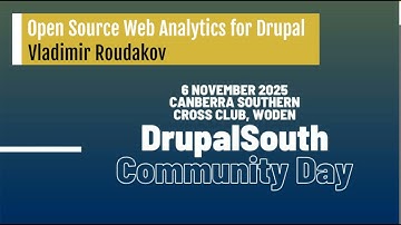 Open Source Web Analytics for Drupal - Vladimir Roudakov
