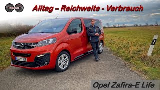 Opel Zafira e Life Elegance *75kWh* - Der elektrische Familien Van im Test | Reichweite - Verbrauch