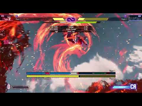 SF6 Ken kill in two combos + sweep (CH, CA)