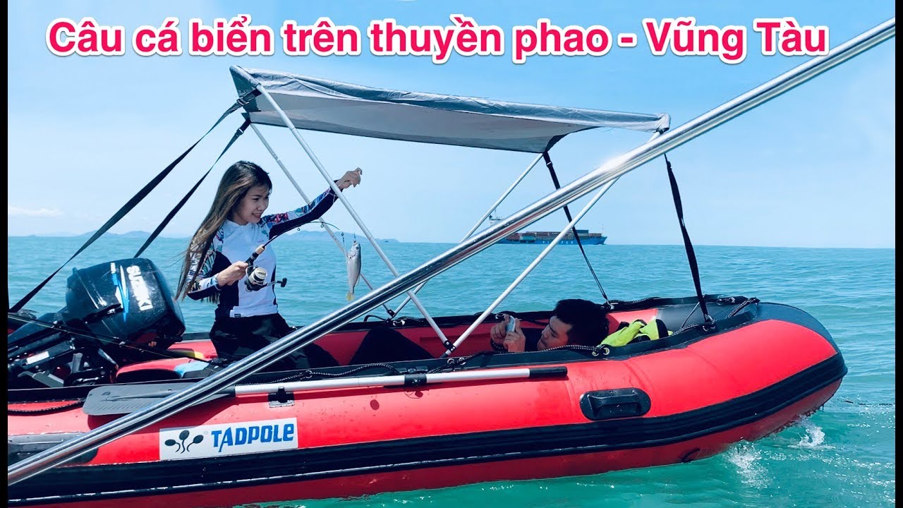Câu cá bằng thuyền phao - Biển Vũng Tàu