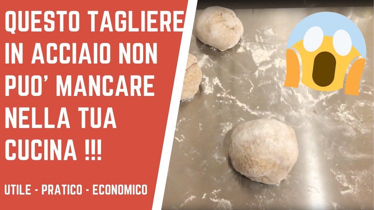 Varie Misure Personalizzabile Tagliere in Acciaio Inox Prodotto in Italia Spianatoia In Acciaio Inossidabile 600x500 Piega 20mm Piano da Lavoro per impastare pizza pane dolci Tappetino