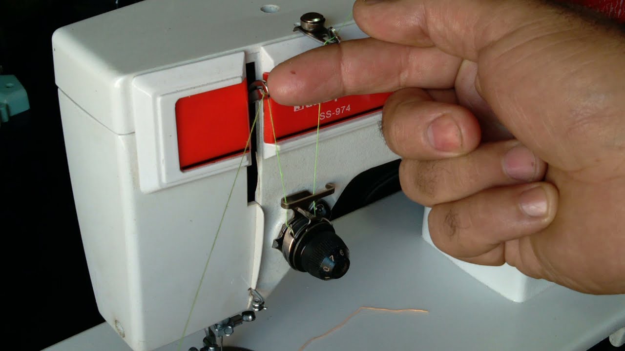 Aula de manuseio máquina de costura Sun Special SS-974