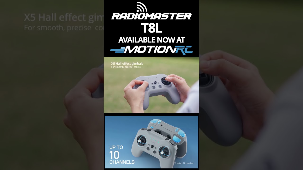 Уже в продаже! Потрясающий передатчик Radiomaster T8L меняет правила игры! Ссылка в описании. 