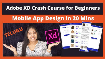 How to Design Mobile App [Real Time] | Adobe XD in Telugu Full Tutorial (Step by Step) 2021