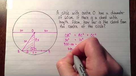 Chord properties and the Pythagorean theorem 2