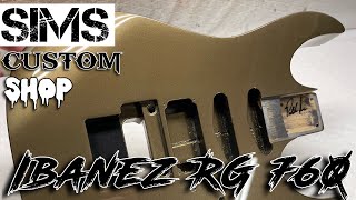 1989 Ibanez RG760 guitar - Corvette Zeus Bronze by Sims Custom Shop