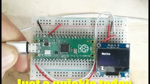 How to Use SSD1306 OLED Display with Raspberry Pi Pico