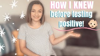 MY EARLY PREGNANCY SIGNS \& SYMPTOMS (0-5 WEEKS) | HOW I KNEW I WAS PREGNANT BEFORE TESTING POSITIVE!