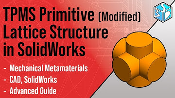 How to Model TPMS Lattice Structures in SolidWorks 2024 | CAD Tutorial for Mechanical Metamaterials