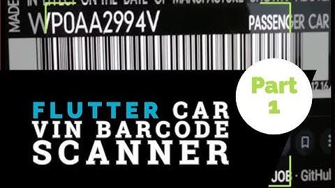 FLUTTER  BARCODE SCANNER - Fetching Car Makes Using Api