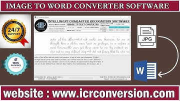 Image to Word | Image to Word Conversion Software | Data Entry Image to Word Converter Software