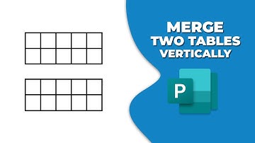 How to merge two tables in publisher vertically