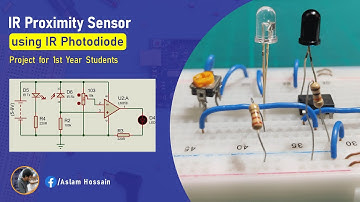 IR-sensor en obstakeldetectorcircuit: breadboardproject