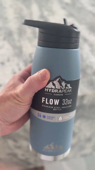  Hydrapeak Flow 32oz Insulated Water Bottle with Straw