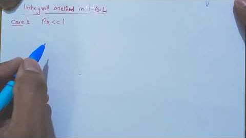Integral method for thermal boundary layer case 1