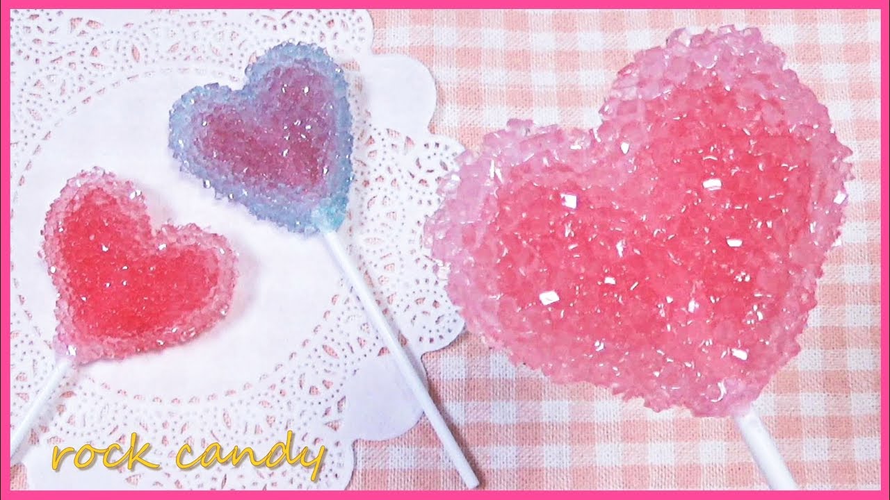 おうちカフェに ロックキャンディ 作り方 ホワイトデーにも How To Make Rock Candy Diy クリスタルみたいなかわいい飴 手作りお菓子 Youtube