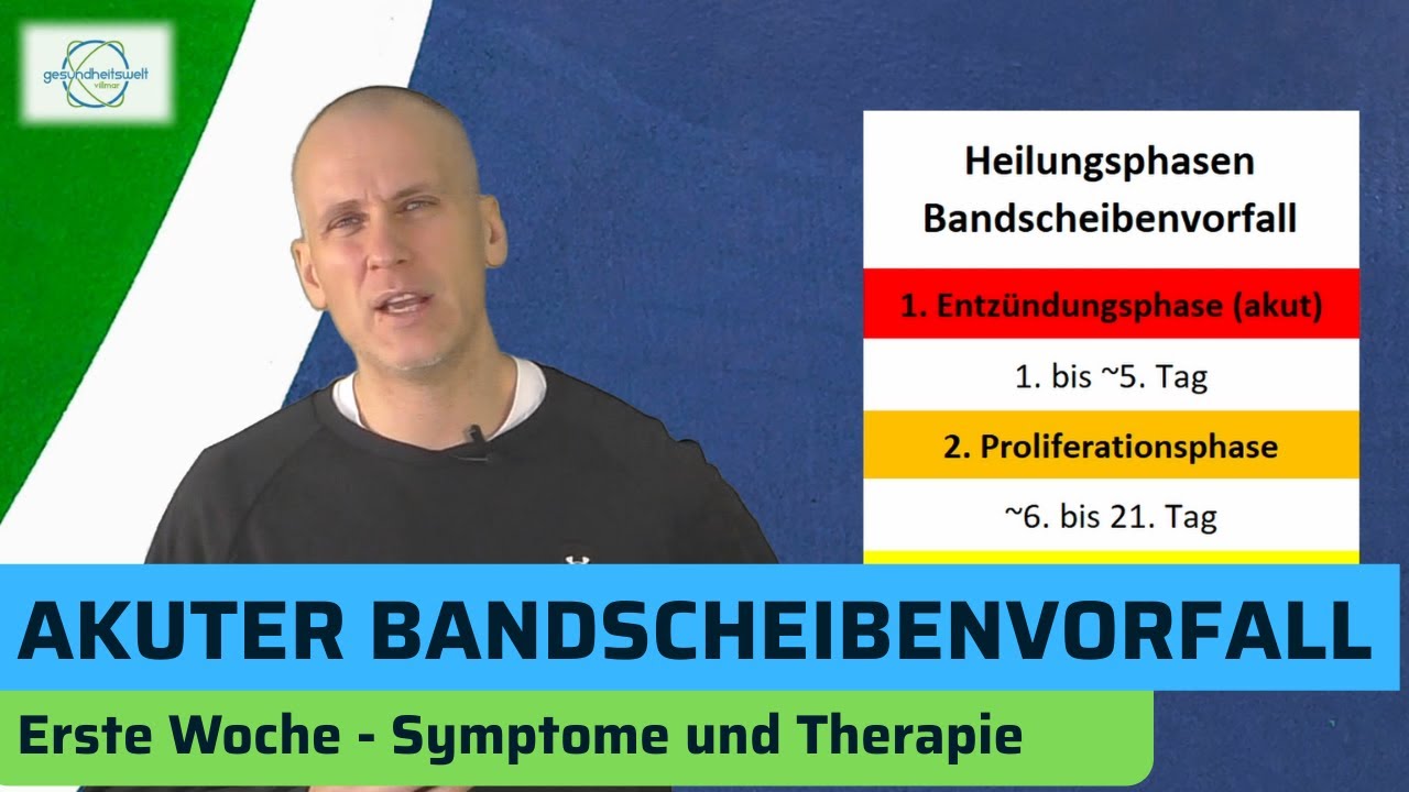 Bandscheibenvorfall Lendenwirbelsäule (LWS) - Heilungsphasen Teil 1 von 3