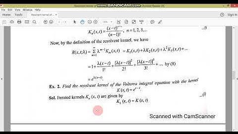 Resolvent kernel of volterra integral equation//MM-II//M.Adnan Anwar