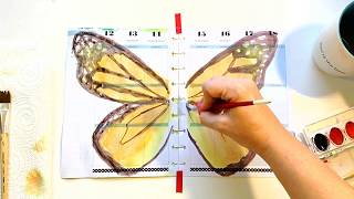Plan With Me Butterfly Watercolor Weekly Spread Happy Planner