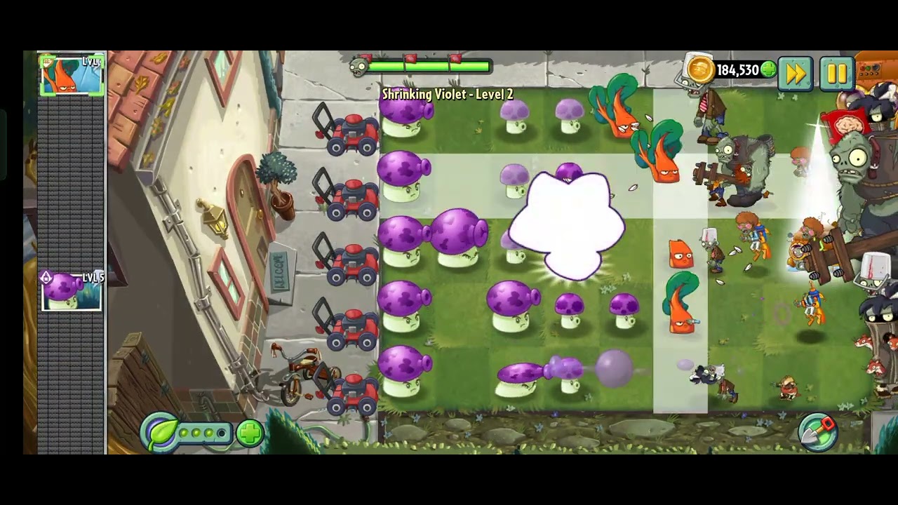 Shrinking violet level up