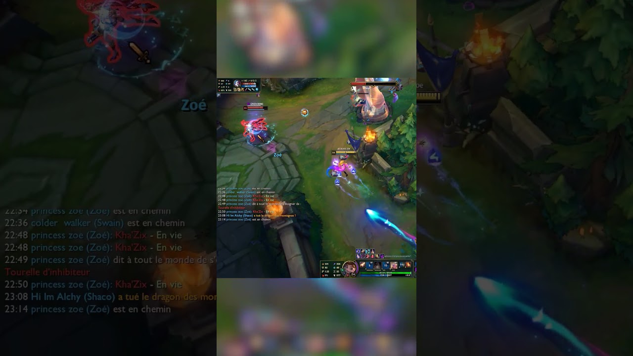 Zoe Wins lvl2 by not hitting spells 