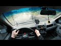 Raining POV Driving Ford Sierra MK3