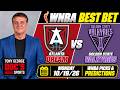 WNBA Pick - Atlanta Dream vs Golden State Valkyries Prediction, 10/19/2026 Free Best Bets & Odds