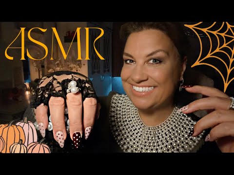 ASMR 🎃 Scratching sounds / Tapping sounds ~ minimal talking ~