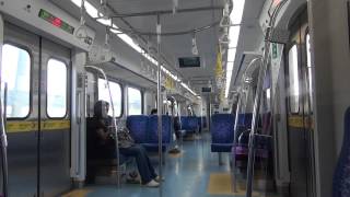 台湾鐵路管理局(TRA) EMU800 区間快車 車内の様子(樹林→板橋)