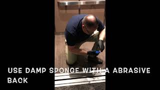 How to clean the elevator tracks