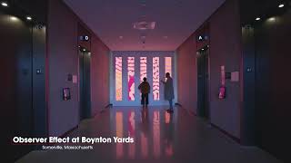 Boynton Yards Immersive Digital Art Installation Reflects the Scientific Methods of Observation