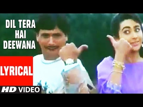 dil-tera-hai-diwana-lyrical-video-|-muqabla-|-govinda,-karishma-kapoor