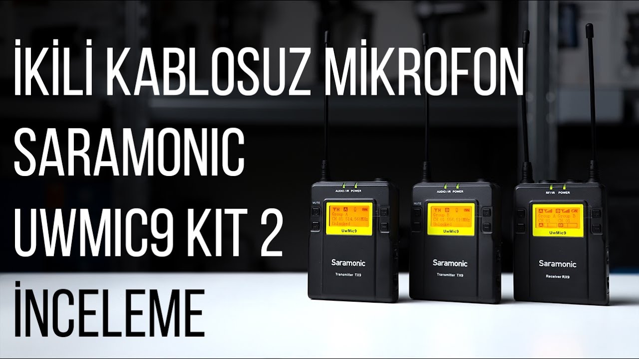 Saramonic UwMic9 Kit Kablosuz Yaka Mikrofonu İnceleme - YouTube