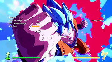 DBFZ - Various ways to land Goku Blue