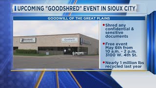 Celebrity "Goodshred" event in Sioux City Profile