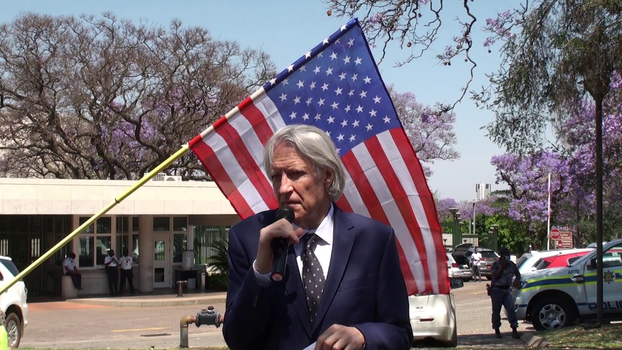 Dan Roodt at Pretoria's Trump rally - YouTube