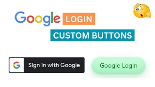 Custom Google login button | react.js
