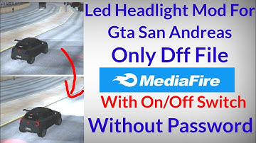 Led headlight Mod For Gta San Andreas || With On Off Switch || @upretigamer @sunnygamerzone ||